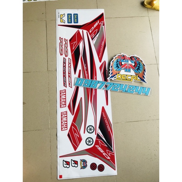Tem Rời Exciter 150 RC xe đỏ