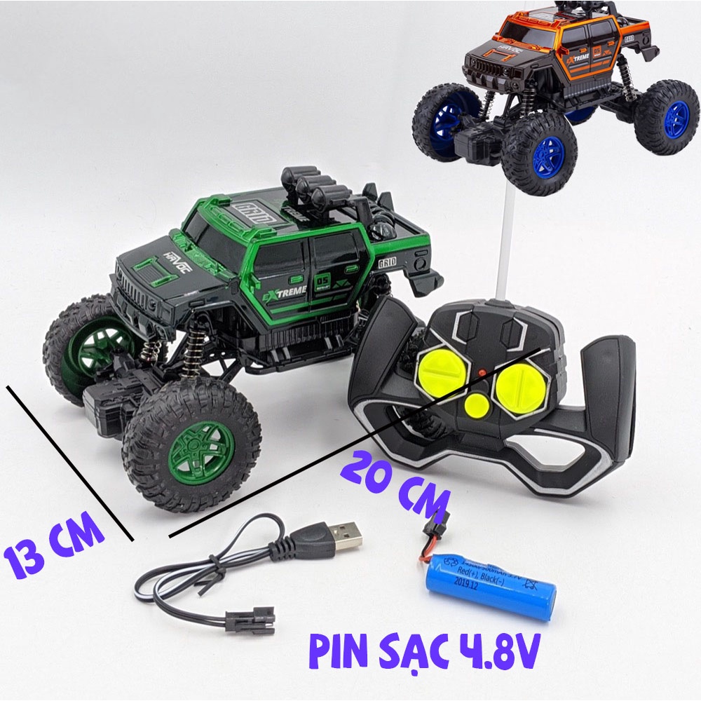 XE ĐIỀU KHIỂN ĐỊA HÌNH LEO NÚI ROCK CRAWLER PIN SẠC NHIỀU MẪU