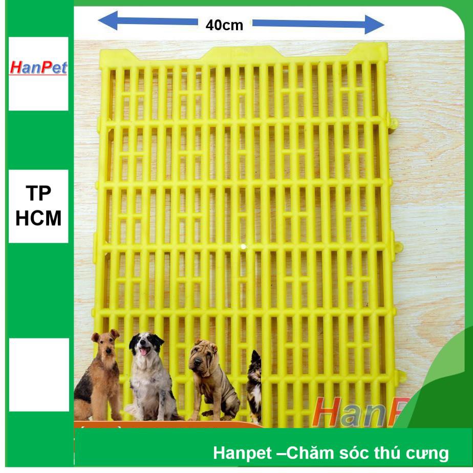 Tấm nhựa ghép sàn chuồng chó mèo 40x55cm (Loại 1 nặng 1,4kg)Sàn nhựa chó siêu bền bảo hành 12 tháng