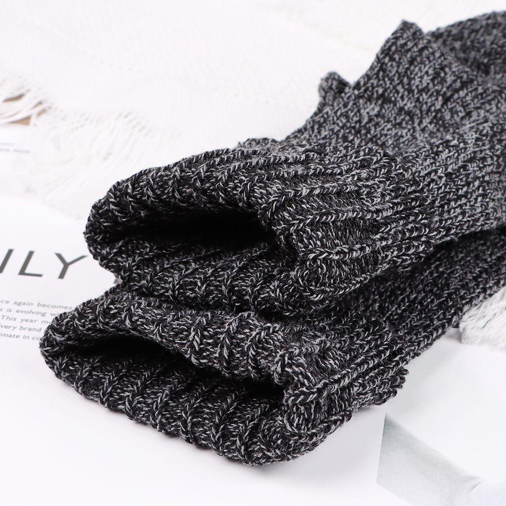 ROWANS Vớ Cotton Dày Cổ Vừa Không Đường May Thời Trang Cho Nam Và Nữ
