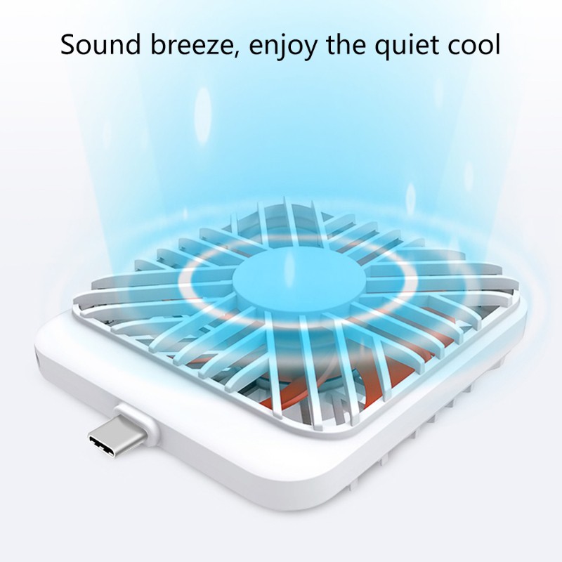 POOP Mini Portable Mobile Phone Fan Phone Type-C USB-C Gadget Tester Ventilador