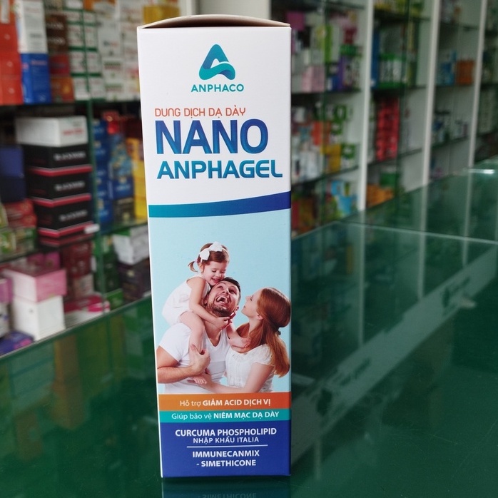 Dung Dịch Dạ Dày Nano Anphagel - Hỗ trợ giảm nguy cơ viêm loét dạ dày, tá tràng giảm acid dịch vị
