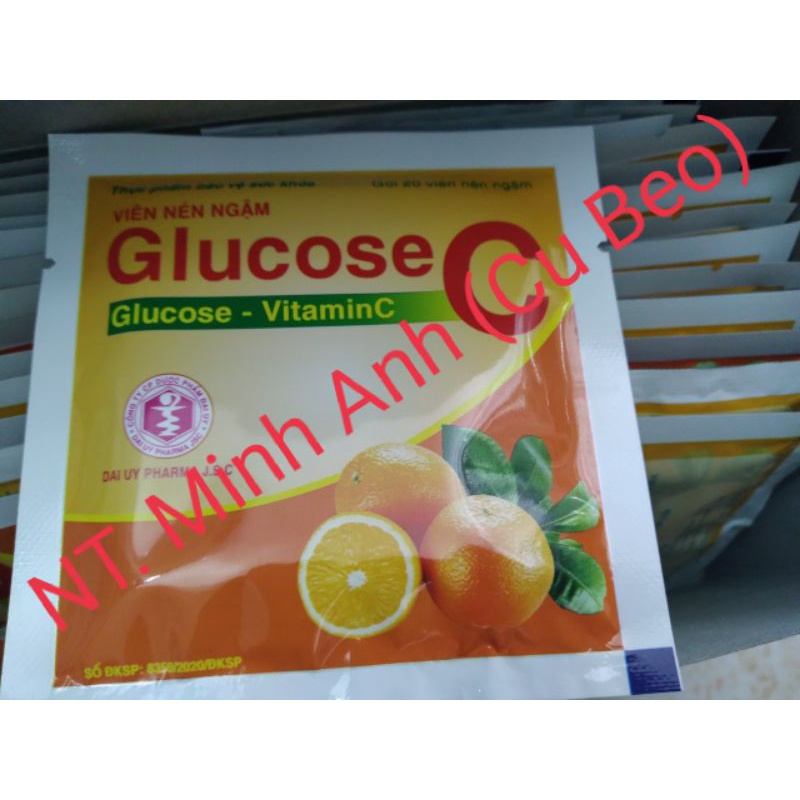 Viên ngậm glucose C- HÀNG CHÍNH HÃNG- Bổ sung vitamin C