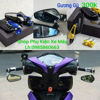 Gương lâp gù xe máy - Một Chiếc