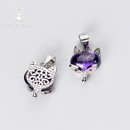 Charm bạc mặt dây chuyền hồ ly bạc treo - NQ Jewelry