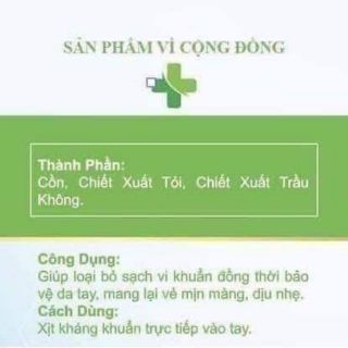 Xịt rửa tay kháng khuẩn mc pharma