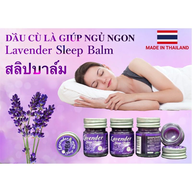 Dầu cù là OTOP Lavender Giúp Ngủ Ngon Thư Giãn Thái Lan