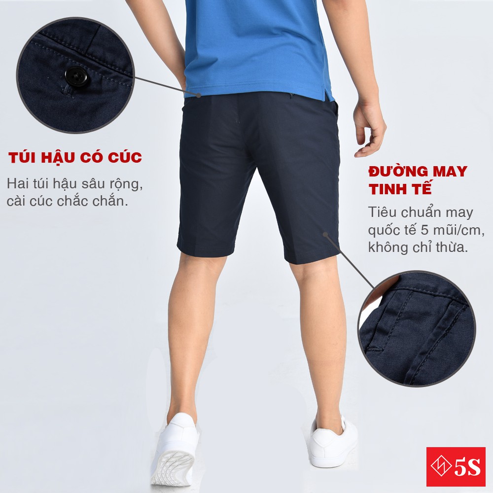 Quần Short Nam 5S (6 màu), Chất Liệu Kaki Cotton Premium Co Giãn Tốt, Lưng Cài Cúc Trẻ Trung  (QSK21050-04) | BigBuy360 - bigbuy360.vn