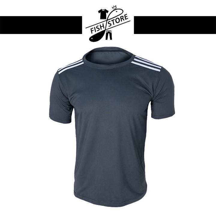 Áo thể thao nam ngắn tay cổ tròn trơn đẹp vải xuất dư nhiều loại FF23A | BigBuy360 - bigbuy360.vn