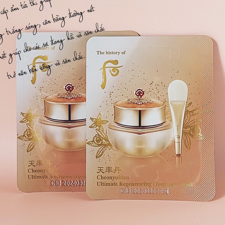 Mặt nạ ngủ trẻ hóa da tái sinh cao cấp Cheonyuldan Ultimate Regenerating Overnight Mask