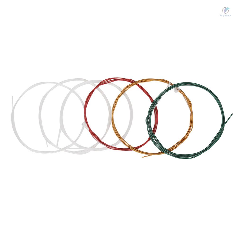 Bộ 6 Dây Đàn Guitar IRIN C105 Lõi Nylon Nhiều Màu Sắc Mạ Hợp Kim Đồng