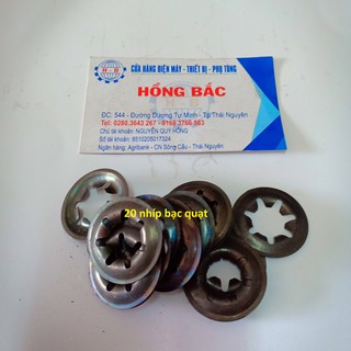 20 nhíp bạc quạt điện trục 8mm