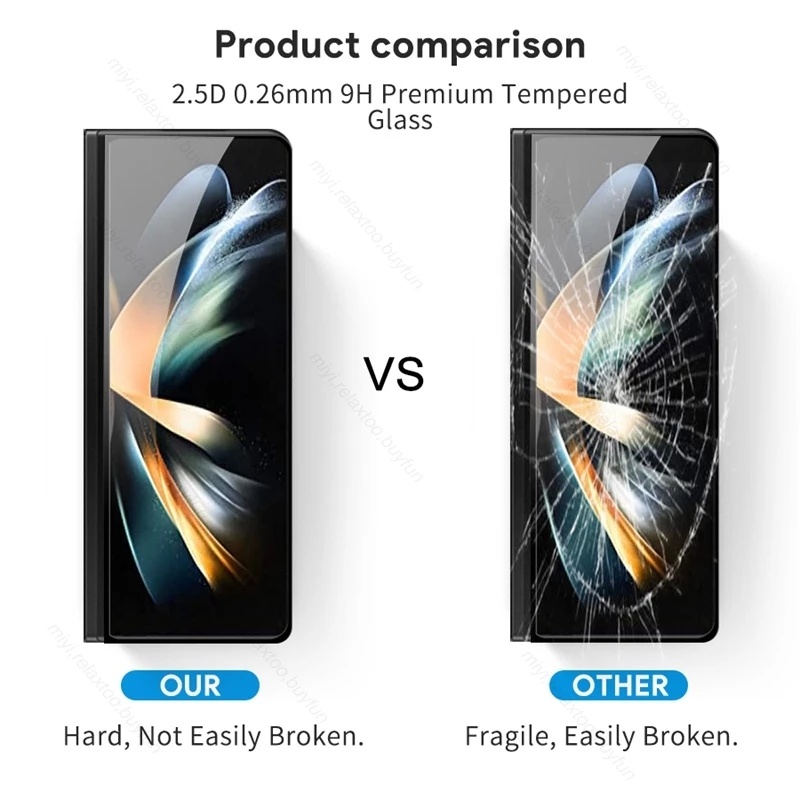 3In1 Tempered Glass + hydrogel soft film Screen Protector + lens film for Samsung Galaxy Z Fold 4 5G fold4