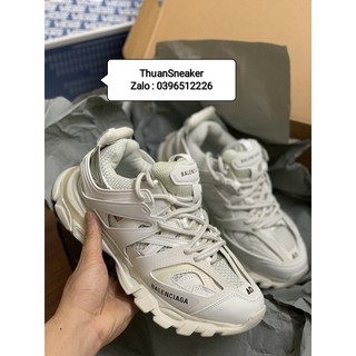 Giầy balen track ba trắng hàng 1:1 (full box + freeship )