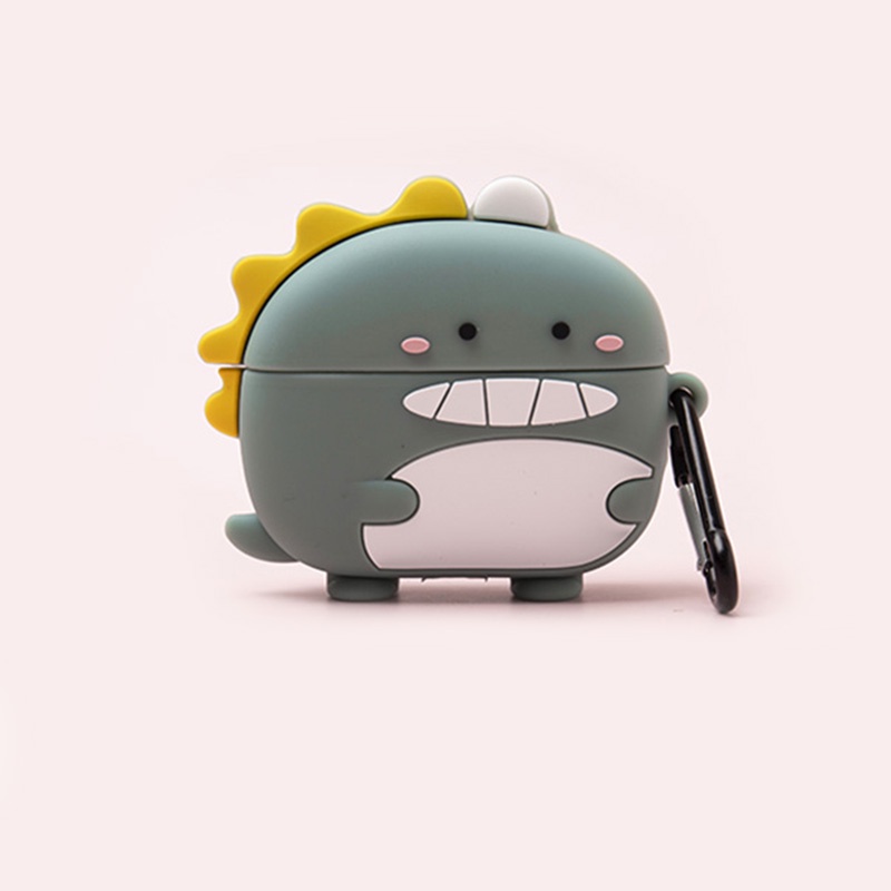 Cartoon Silicone For OPPO Enco X Case For OPPOX Bluetooth Earphone Protective Cleeve Cute Dinosaur Shockproof Cover Case
