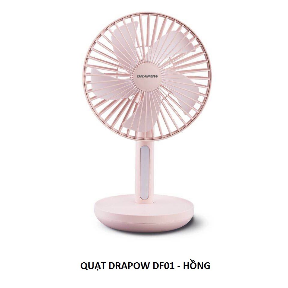 Quạt Để Bàn Thông Minh XIAOMI SOLOVE F5 desktop fan và quạt DRAPOW DF01 mini có đèn led cho văn phòng gia đình nhỏ gọn