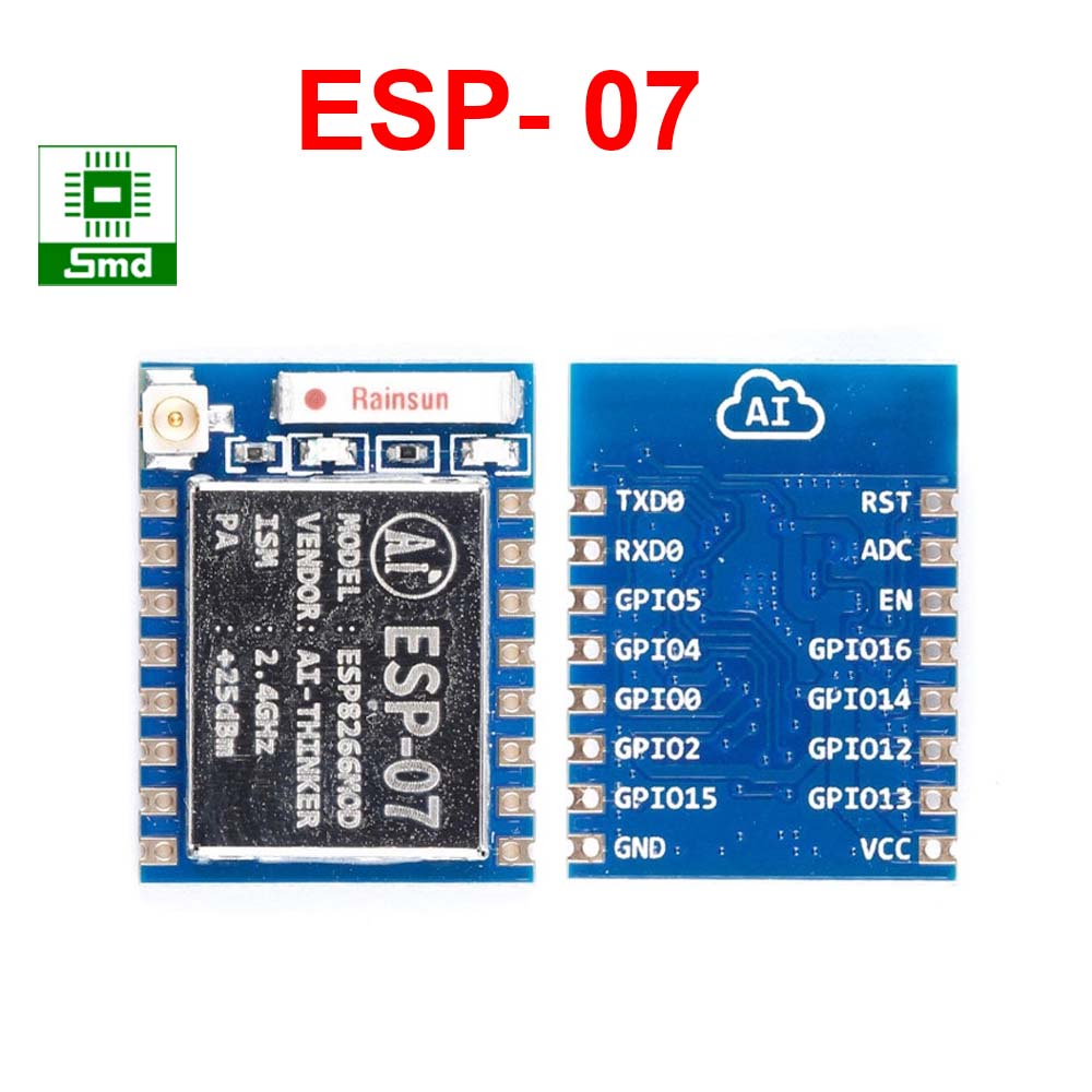 Mạch Wifi IOT thu phát không dây ESP8266 ESP-07 loại dán anten ceranic esp 07