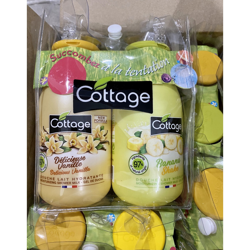 SET SỮA TẮM COTTAGE 250ML x 2