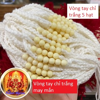 Vòng tay chỉ trắng Kruba Boonchum may mắn thái lan