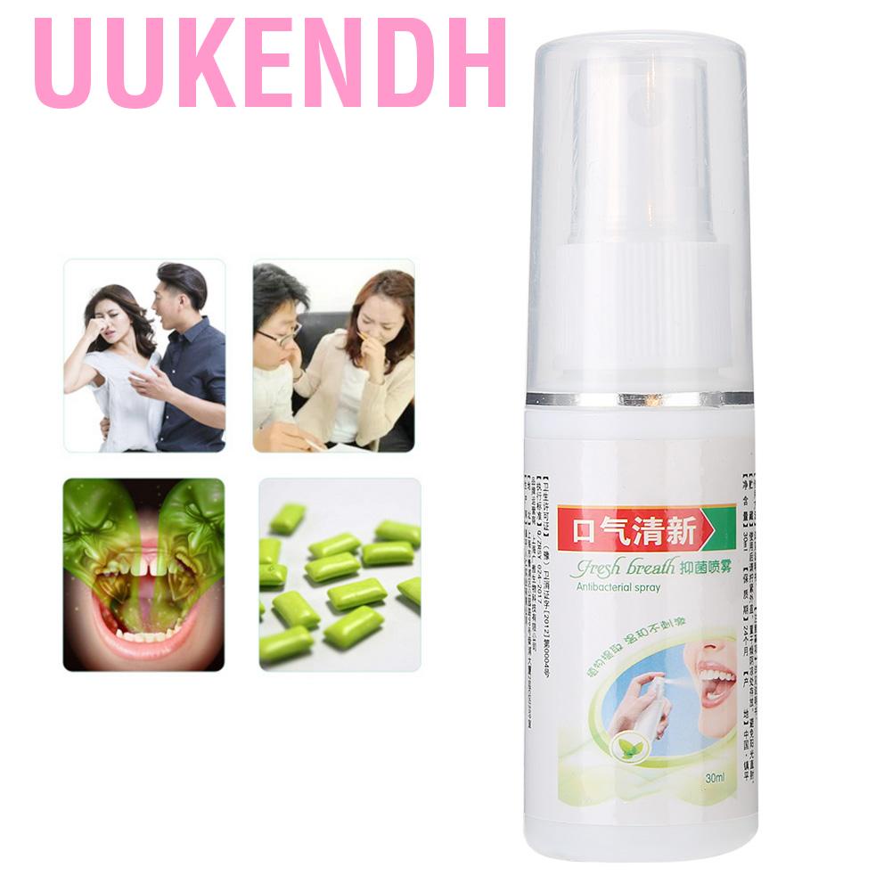 Uukendh Oral Hygiene Care Bad Breath Odor Herbal Mouth Freshener Antibacterial Spray 30ml