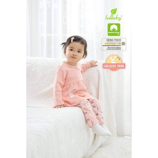 Bộ chữ A cổ tim, raglan Lullaby cho bé