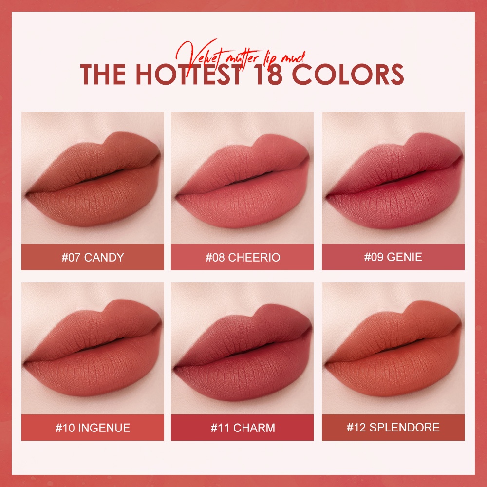 Son môi O.TWO.O bền màu lâu trôi 18 màu tuỳ chọn chống thấm nuớc 30g | BigBuy360 - bigbuy360.vn