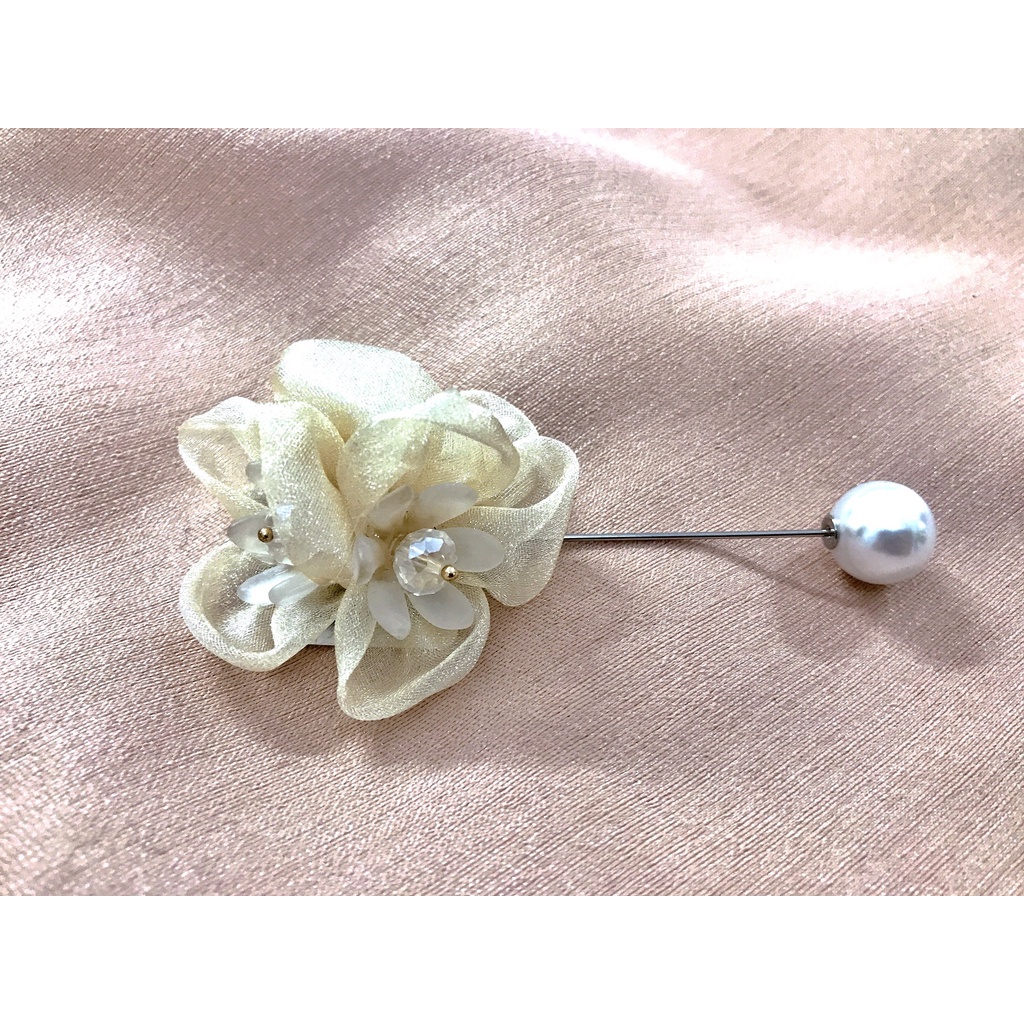 Ghim Cài áo hoa xiên ngọc