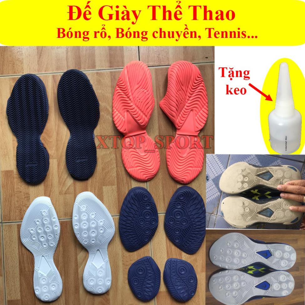 Đế giày bóng chuyền, bóng rổ. Dán đế giày thể thao tennis siêu bám sàn XTOP N*
