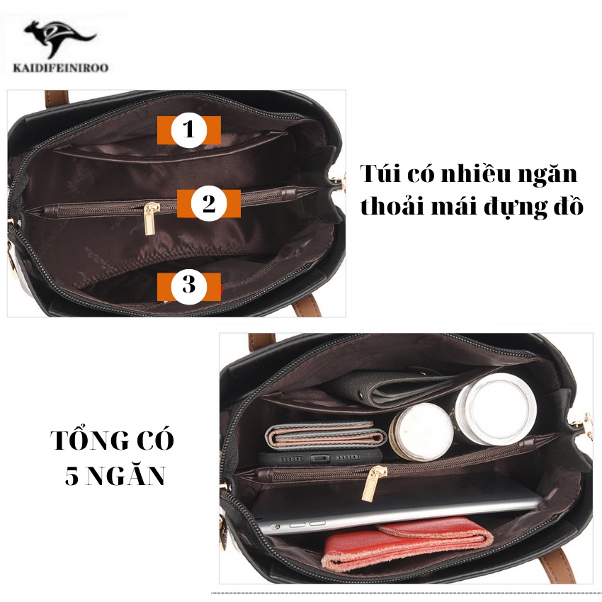 Túi xách nữ công sở thời trang cao cấp full hộp Hàn Quốc đẹp KAIDIFEINIROO KF28  Size 26cm
