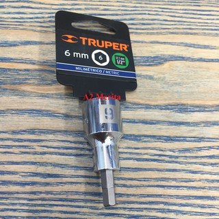 Đầu tuýp lục giác 1/2" 6mm truper 13281