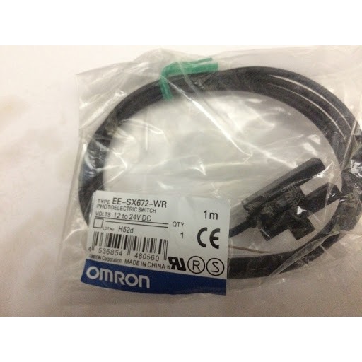Cảm biến quang Omron EE-SX671WR - EE-SX672WR - EE-SX674WR dây dài 3m