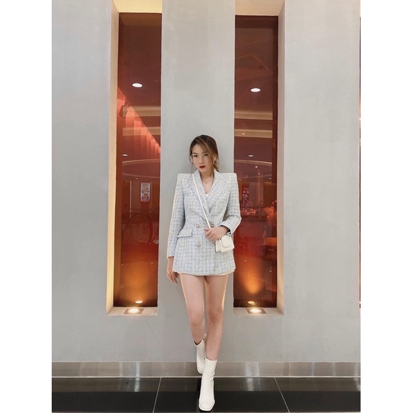 <CÓ SẴN>ÁO VEST DẠ TWEED VẠT CHÉO #ZARA AUTHENTIC TUỒN STORE | BigBuy360 - bigbuy360.vn