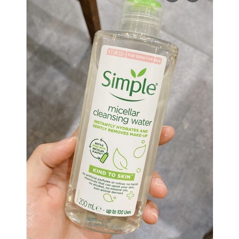 Nước Tẩy Trang Simple Micellar Cleansing Water 200ml