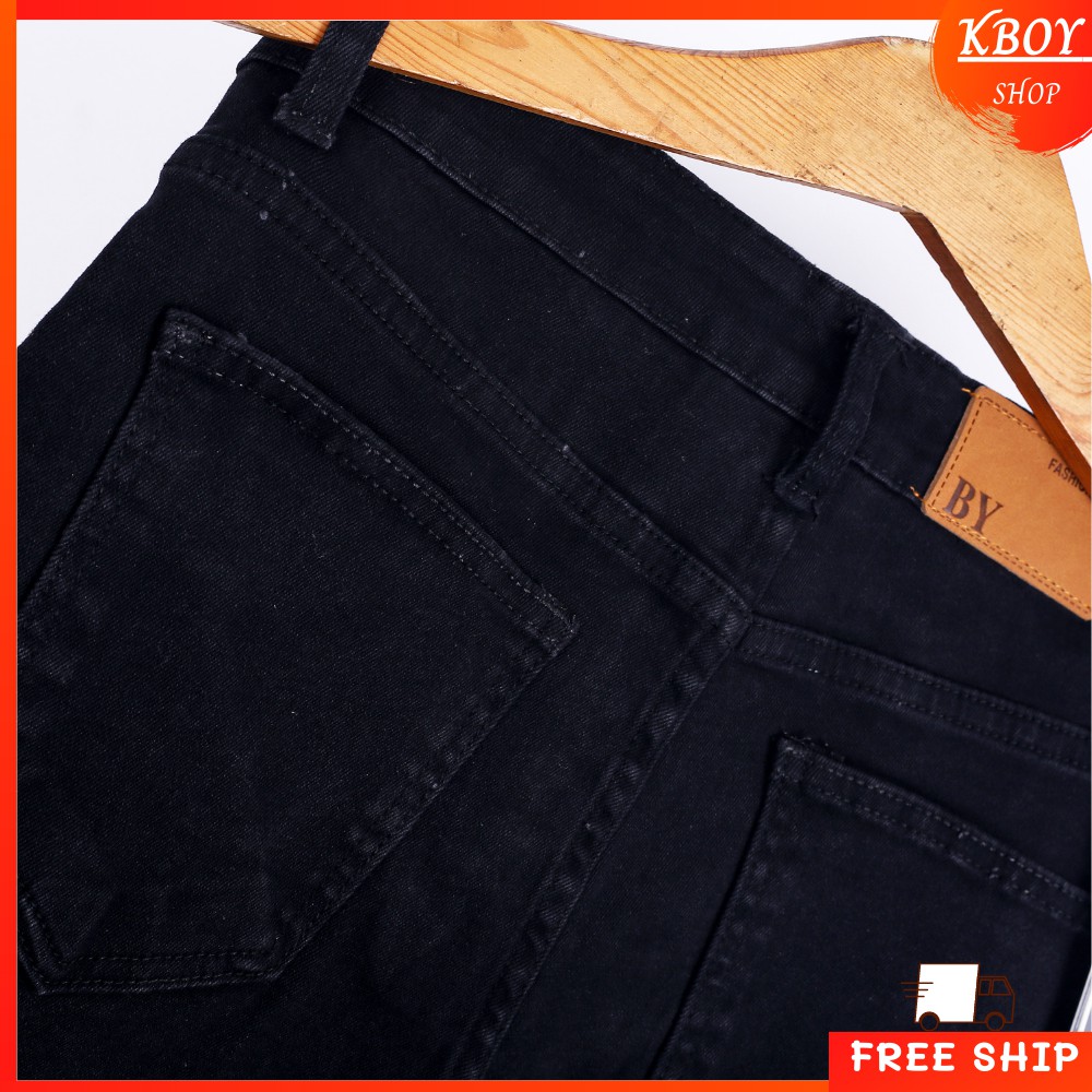 Quần jeans nam [𝐅𝐑𝐄𝐄 𝐒𝐇𝐈𝐏] Quần jean rách gối ống ôm - Quần trơn vải mềm mịn cao cấp hợp dáng - 8913 | BigBuy360 - bigbuy360.vn
