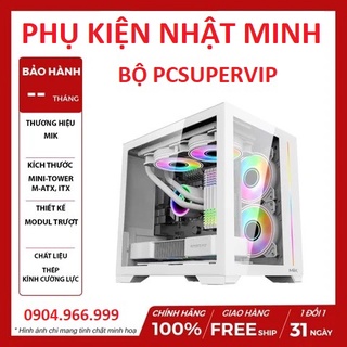 Bộ PC super VIP full trắng 3060 ultrawhite 9 fan led đồng bộ id