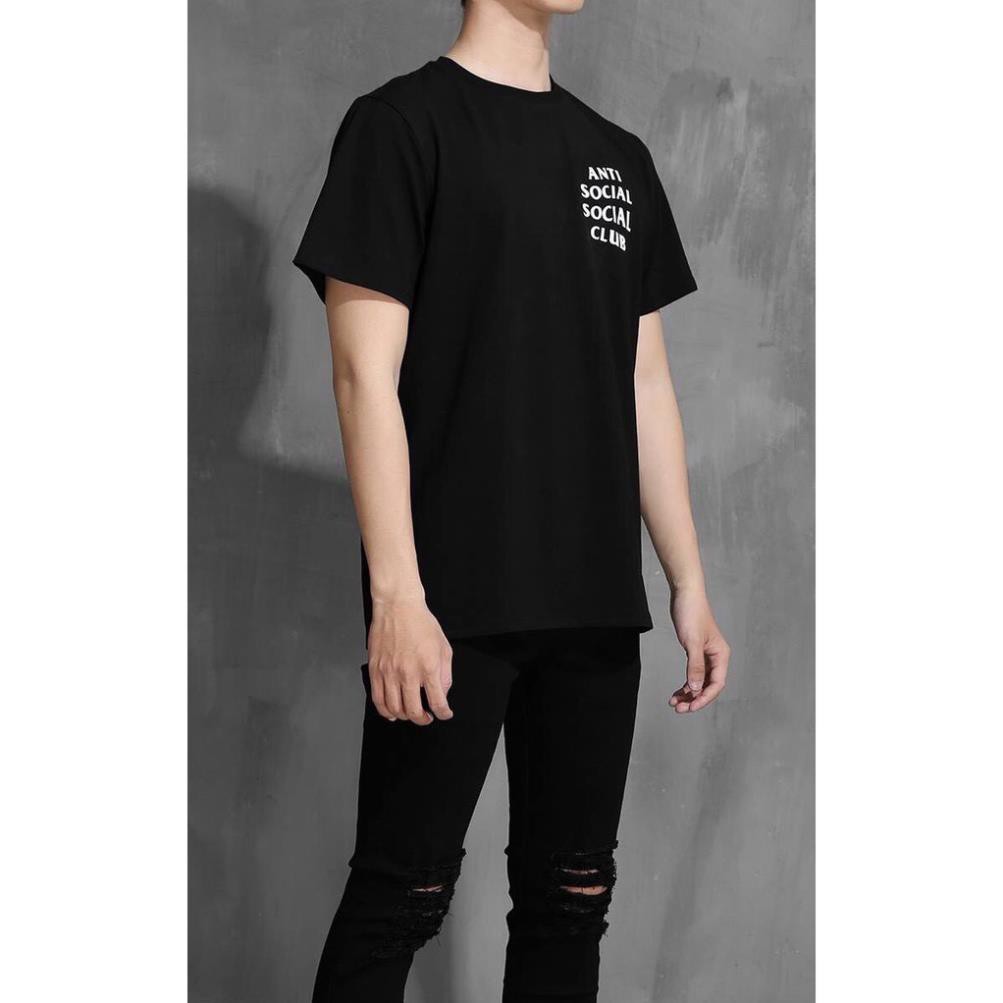 Áo thun form rộng  nam nữ unisex, màu đen, tay lỡ, oversize Anti Social Social Club | Lee Hoàng Group đẹp