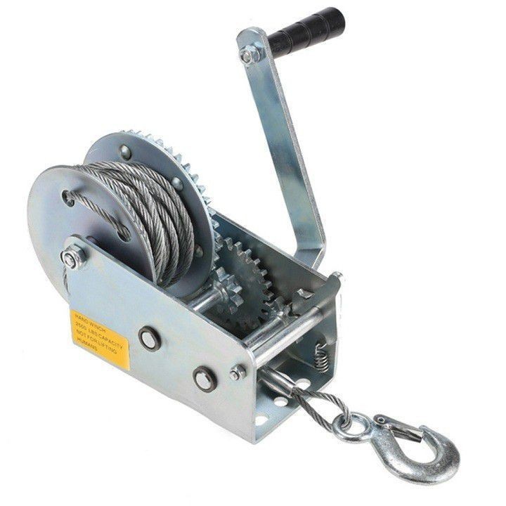 TỜI QUAY TAY mini 500KG Cáp 10 Met