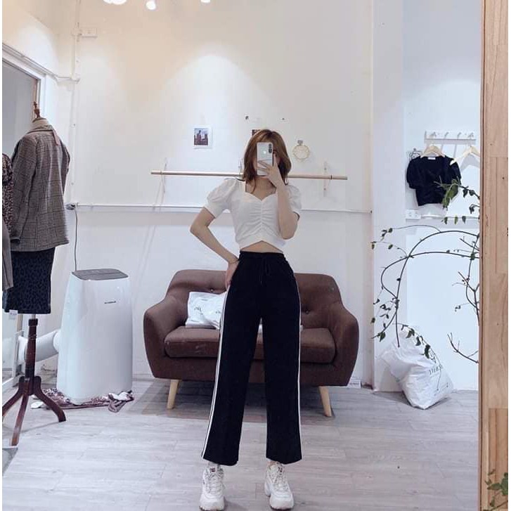 QUẦN ỐNG RỘNG SỌC CÁ TÍNH 903
