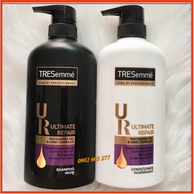 [Hàng chính hãng] Dầu gội dầu xả Tresemme , dầu xả Tresemme Ultimate Repair màu đen 400ml Thái Lan