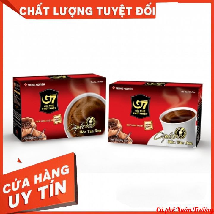 Cà phê G7 hòa tan đen Trung Nguyên - Hộp 15 gói x 2g