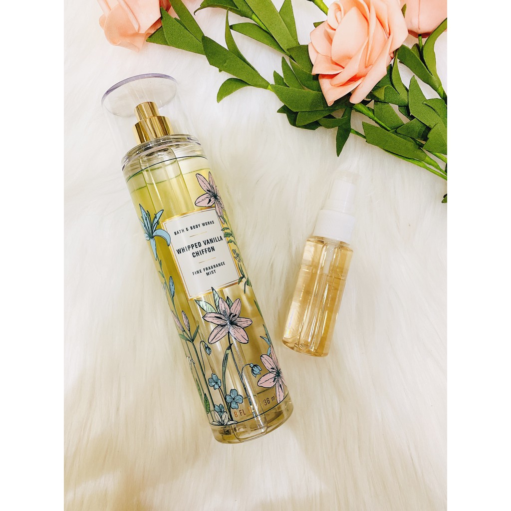 ► ( 33ml )Xịt Thơm Toàn Thân Bath & Body Works | 🌷Whipped Vanilla Chiffon Chuẩn Authentic | BigBuy360 - bigbuy360.vn