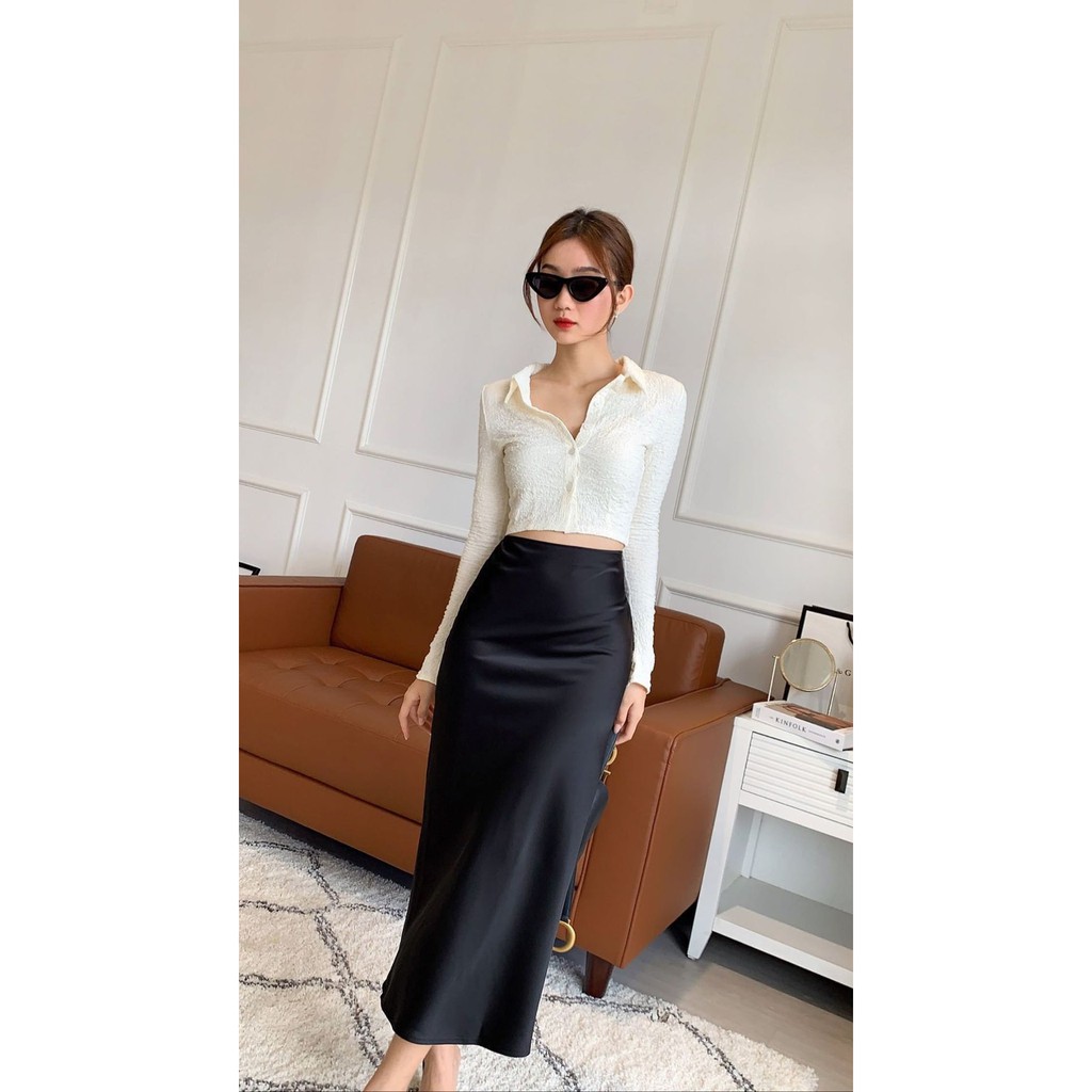 CHÂN VÁY SATIN - SATIN SKIRT | BigBuy360 - bigbuy360.vn