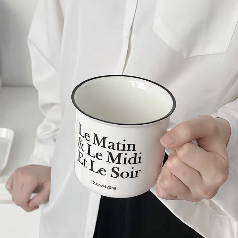 𝐋𝐞 𝐌𝐚𝐫𝐭𝐢𝐧 𝐌𝐮𝐠 - Cốc sứ có quai Le Martin - Décor nhà Sò