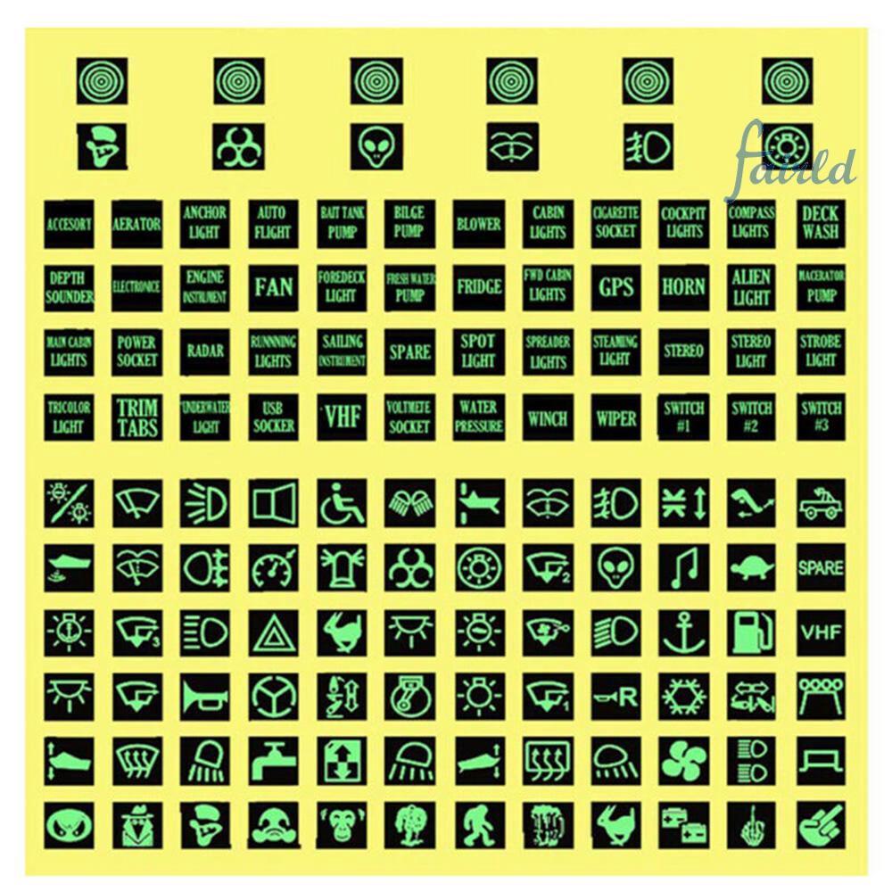 Set 132 Nhãn Dán Trang Trí Công Tắc
