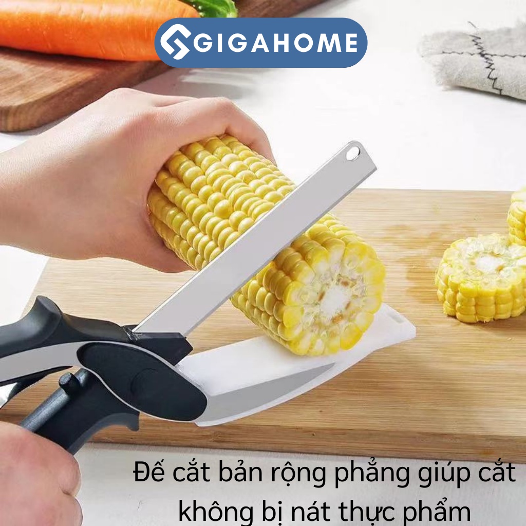 Kéo Cắt Thực Phẩm, Rau Củ Đa Năng GIGAHOME 3in1 Không Cần Thớt 2544