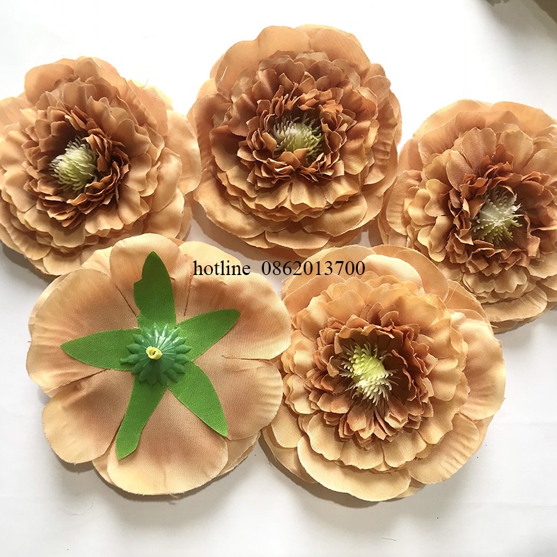 Đầu Bông Hoa Mẫu Đơn Trà Tràm Cao Cấp Trang Trí Giỏ Quà, Decor chụp ảnh