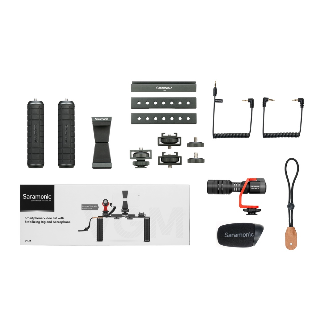 Bộ Thiết Bị Thu Âm Saramonic VGM - Hỗ Trợ Quay Video Ổn Định Trên Điện Thoại &amp; Máy Ảnh - Bảo Hành Chính Hãng 24 Tháng