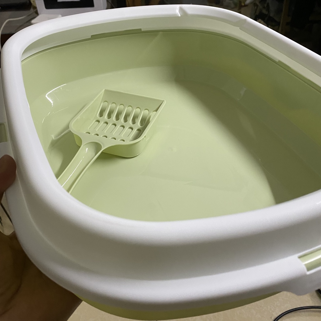 Chậu đựng cát vệ sinh cho chó mèo + tặng kèm xẻng CÓ ẢNH THẬT