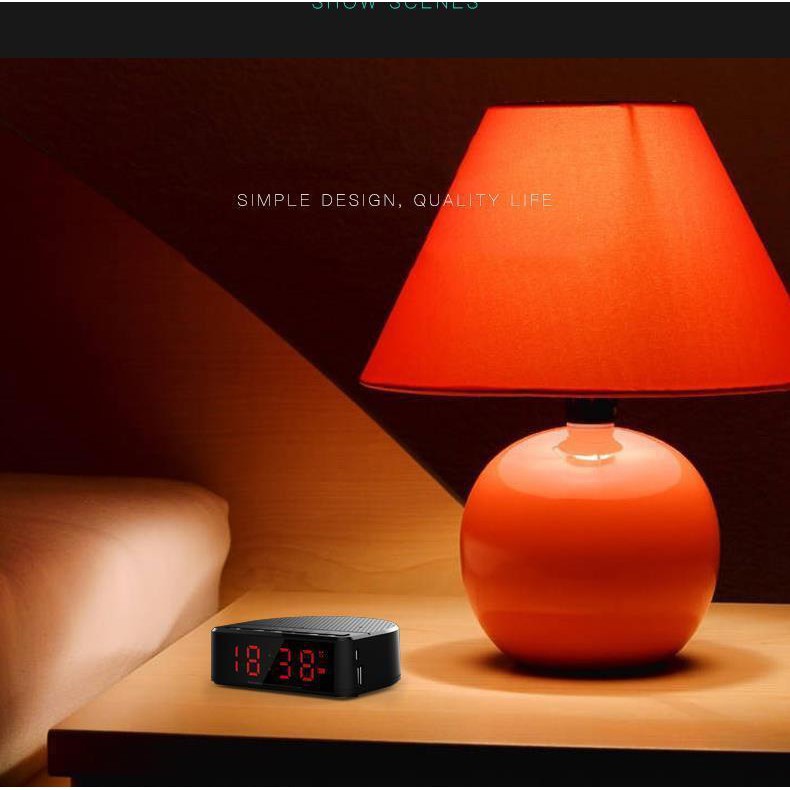 Đồng hồ LED để bàn, Loa kiêm đồng hồ báo thức 2 IN 1 âm thanh mạnh mẽ, tốt,dung lượng pin lớn, không lo hết pin