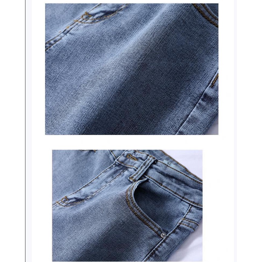 Quần jeans lưng cao dáng ôm thời trang cho nữ